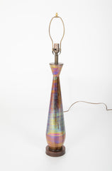 Mid-Century Iridescent Glass Lamp