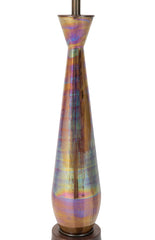 Mid-Century Iridescent Glass Lamp