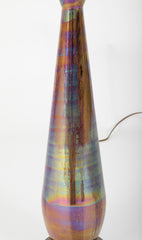 Mid-Century Iridescent Glass Lamp