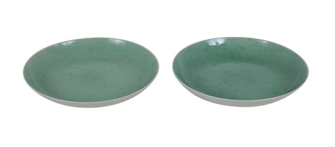 Two 19th Century Chinese Green Celadon Plates