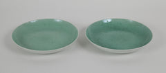Two 19th Century Chinese Green Celadon Plates