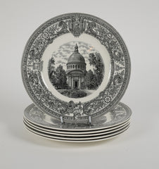 Six Copeland Spode Plates of the U.S. Naval Academy