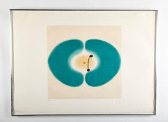 "Blue Mandala" Etching with Aquatint by Victor Pasmore