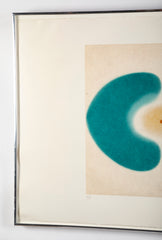 "Blue Mandala" Etching with Aquatint by Victor Pasmore