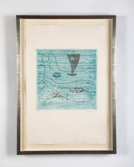"Mer"  Color Etching with Aquatint by Japanese Artist Keiko Minami
