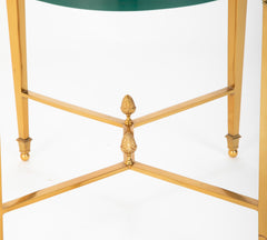 French Neo-Classical Style Gilt Bronze & Glass Table in the Manner of Guerin