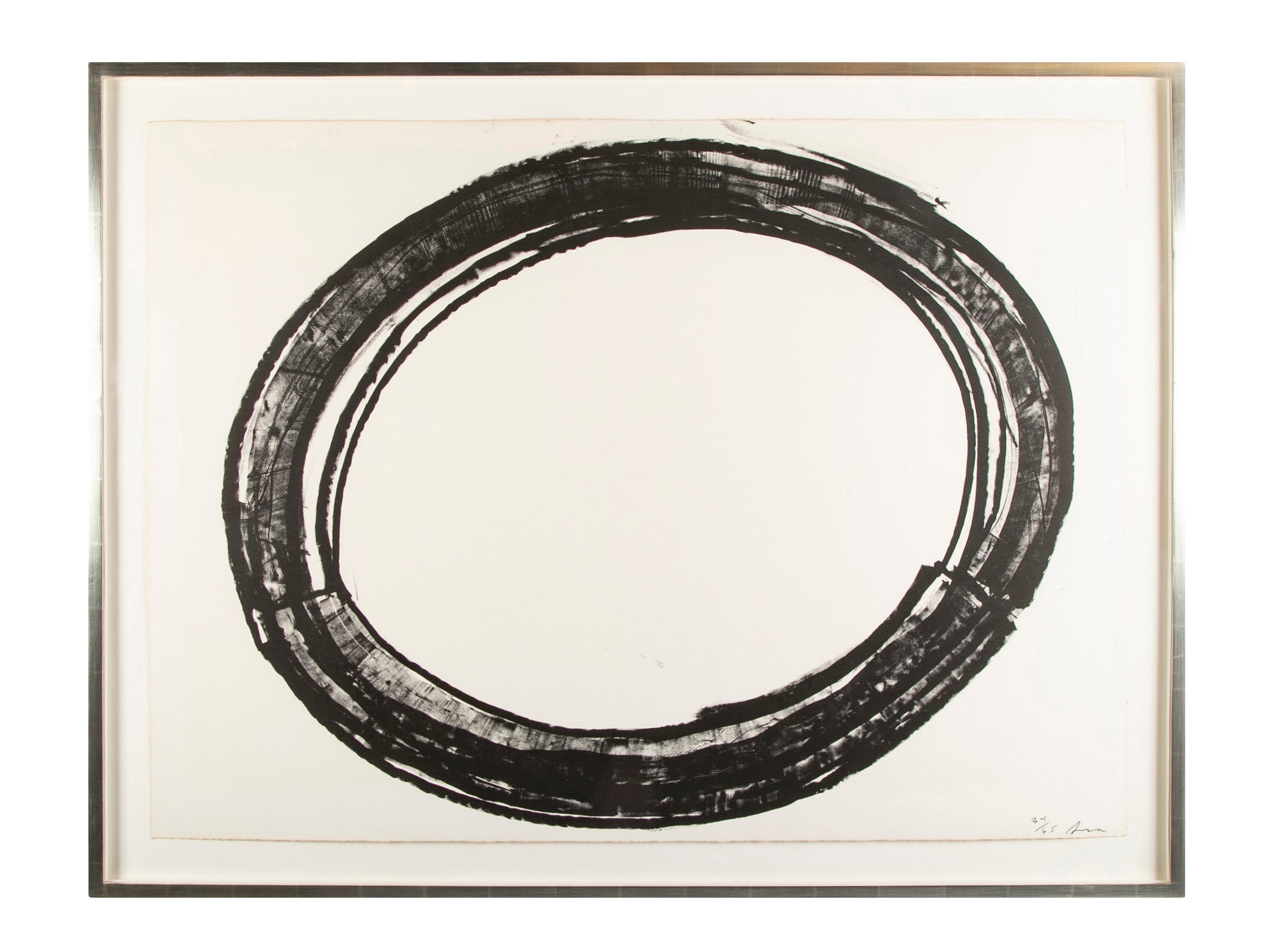 "Double Ring II"  Lithograph by Richard Serra
