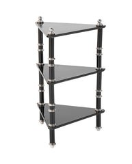 Lacquered Wood & Aluminium Triangular Side Table by Warren McArthur