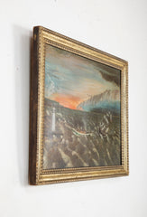 Mid 19th Century Oil on Canvas of a Ship in Distress Under Tow by a Tug