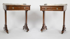 Pair of English Regency Period Rosewood Writing Tables