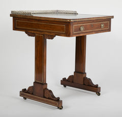 Pair of English Regency Period Rosewood Writing Tables