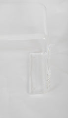 Lucite Coffee Table In Waterfall Form
