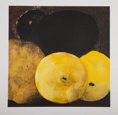 "5 Lemons, a Pear and an Egg" by Donald Sultan ( American, b. 1951 )