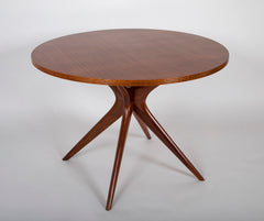 Mid-Century Italian Ico Parisi Round Walnut Table