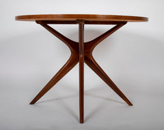 Mid-Century Italian Ico Parisi Round Walnut Table