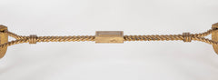 Maison Ramsay Style Gilt Iron & Glass Coffee Table