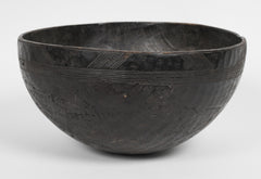 A 19th Century Carved Wood Food Bowl from Chad