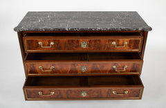 Pair of French Directoire Marble Top Commodes
