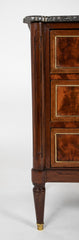 Pair of French Directoire Marble Top Commodes