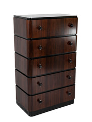 A Striking Pair of Indian Rosewood Chests of Drawers by Donald Deskey
