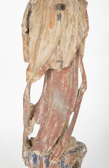 19th Century Chinese Carved and Painted Wood Figure of Guanyin