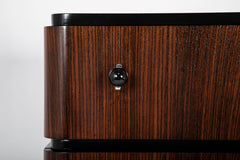 A Striking Pair of Indian Rosewood Chests of Drawers by Donald Deskey