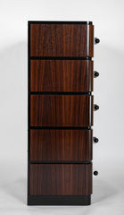 A Striking Pair of Indian Rosewood Chests of Drawers by Donald Deskey