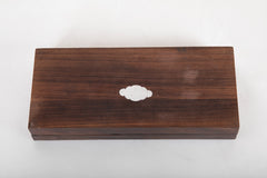 A Wood and Enameled Sterling Silver Box by OTTAVIANI
