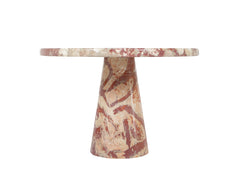 Angelo Mangiarotti "Eros" Table in Salmon Colored Marble