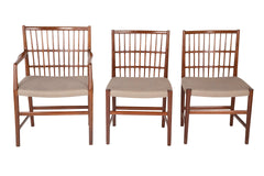 SOLD 12/20/21 Rare Set of Six Hans Wegner Dining Chairs with Paper Labels