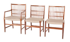 SOLD 12/20/21 Rare Set of Six Hans Wegner Dining Chairs with Paper Labels
