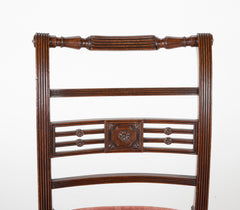 Set of Four Regency Mahogany Side Chairs