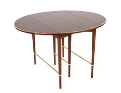 Paul McCobb Connoisseur Collection Mahogany & Brass Dining Table