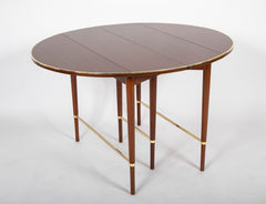 Paul McCobb Connoisseur Collection Mahogany & Brass Dining Table