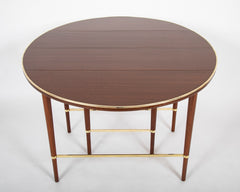 Paul McCobb Connoisseur Collection Mahogany & Brass Dining Table