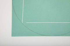 Robert Mangold, Aquatint Etching Titled "Distorted Square Within a Circle"