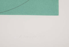Robert Mangold, Aquatint Etching Titled "Distorted Square Within a Circle"