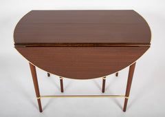 Paul McCobb Connoisseur Collection Mahogany & Brass Dining Table