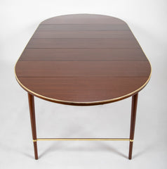 Paul McCobb Connoisseur Collection Mahogany & Brass Dining Table