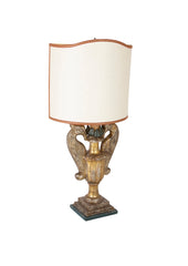 Carved Gilt Wood Urn Lamp