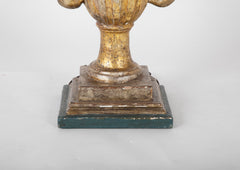 Carved Gilt Wood Urn Lamp