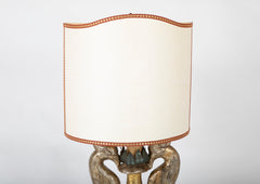 Carved Gilt Wood Urn Lamp