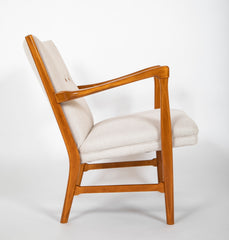 Pair of Mid-Century Danish Beechwood Easy Chairs