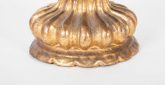 Pair of Late 19th Century Italian Gilded Terracotta Candlesticks