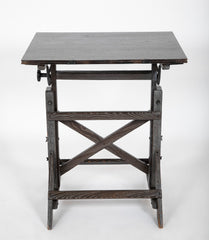 Vintage Drafting Table in Cerused Oak