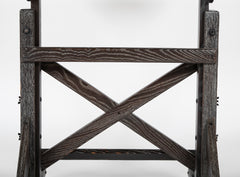 Vintage Drafting Table in Cerused Oak