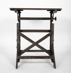 Vintage Drafting Table in Cerused Oak
