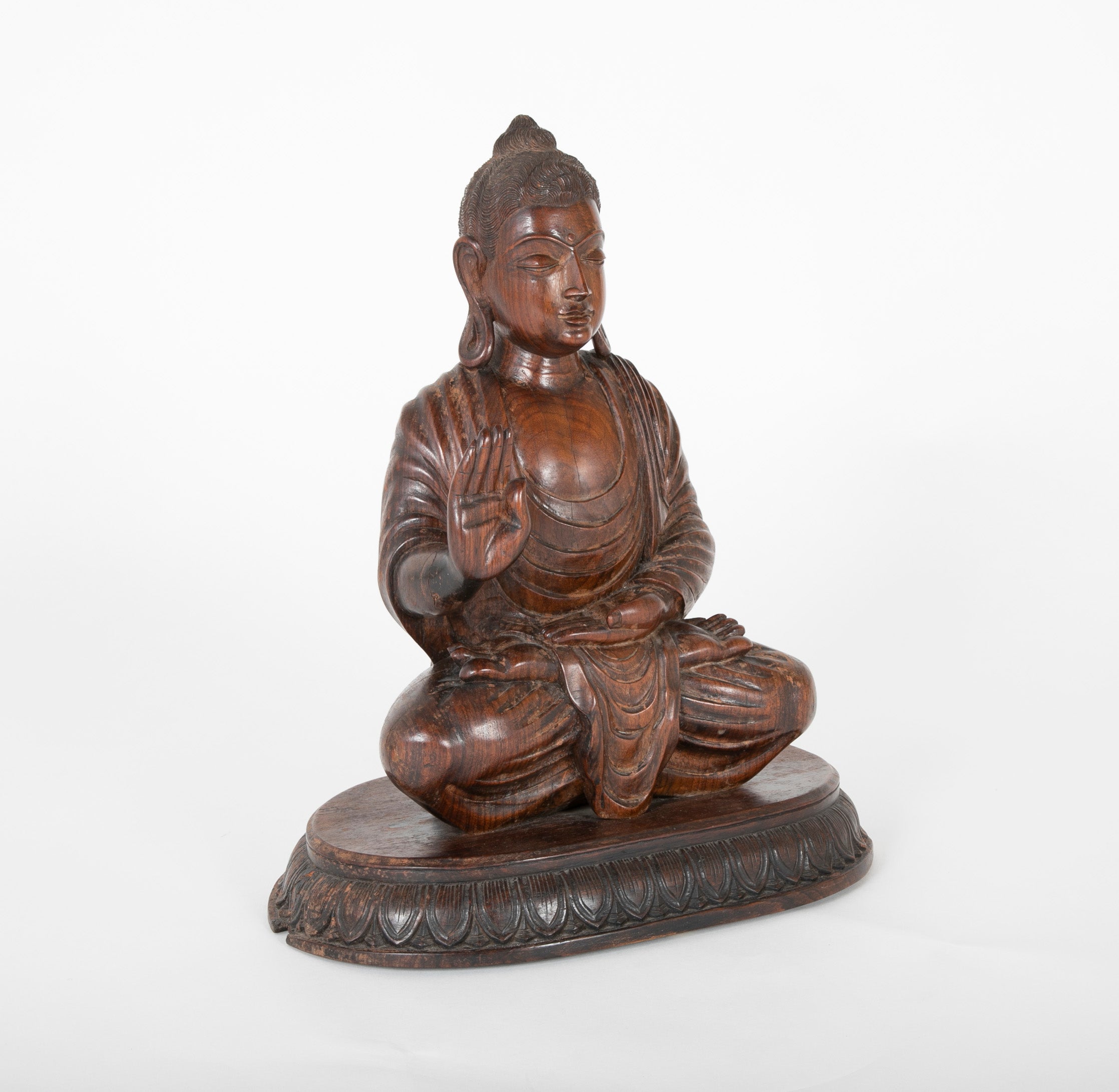 Ironwood Carved Chinese Buddha
