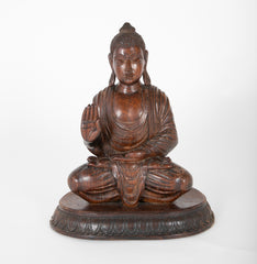 Ironwood Carved Chinese Buddha