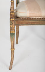 Pair of English Regency Painted Armchairs